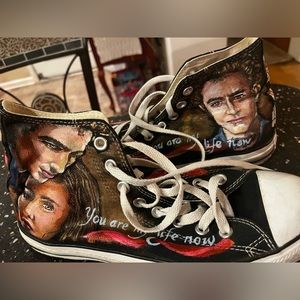 Hand painted twilight converses